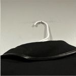 Burberry  Black Leather Trim Wool Blend Double Breasted Jacket US 12 Photo 6