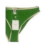 ANDIE NWT  The Bells 90's Medium Rise Bottom Swimsuit Bottom Piping M Green #3308 Photo 2