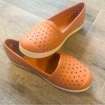 Joybees Womens Rubber Terracotta Bone Size 10 Water Beach Vacation shoes NWOT Orange Photo 0