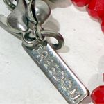 Freedom Red Glass Beaded Single Strand Necklace Jewelry Photo 2