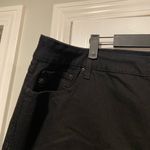 Seven7 NWT Seven Size 24W Black Denim Stretch Zip Roll Cuff Weekend Shorts Photo 2