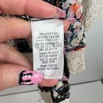 Umgee Size S / M Kimono Floral Print Crochet Trim Cardigan 3/4 Sleeve Multicolor Photo 6