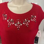 U.S. Polo Assn. WOMEN
Red Knit Dress with Floral Embroidery size M Photo 1