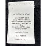 Talbots 100% Merino Wool Military Sweater Jacket Cardigan Women's Black Size XLP Photo 8