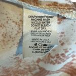 Final Touch Cropped Deep V-Neck Long sleeve Snakeskin Print Women’s Top Large Photo 4