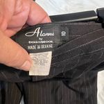 Alanni by DonnyBrook Brown Pinstripe High Waist Pleated Dress Pants SZ Photo 5