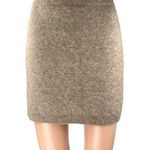ZARA Women's Beige Tan Wool High Waisted Knit Pull On Mini Pencil Skirt Size S Photo 0
