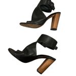 Vince Addie Black Leather Open Toe Ankle Strap Sandal Shoes 8.5 Photo 5