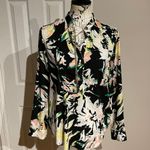 Marciano Guess By  Chain neck trim button down shirt floral print sz XS blouse multicolor Photo 0