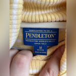 Pendleton  Merino Wool Striped Turtle Neck Sweater - Soft Yellow & White Photo 6