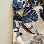 Dalia Floral Print High Rise Shorts Linen Blend
Tie Waist Blue Combo,Medium, NWT Photo 6