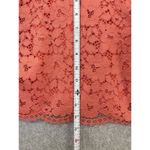Marciano  Women's Blouse Cropped Lace Floral Overlay Coral Size Medium Photo 11
