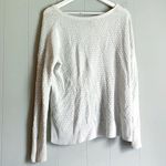 American Eagle Open Knit Lightweight Vneck Pullover Sweater Ivory M Photo 1