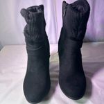 Torrid Black Heeled Boots with Knit Cuff Photo 4