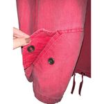 Coldwater Creek Jacket Womens Washed Red Cotton Pullover Denim Hooded Size 3X Photo 1