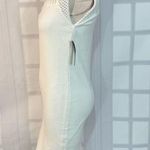 Venus White Sleeveless Crochet Top White Knit Sweater Dress Size M Photo 5