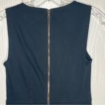 Level 99 Sz XS Forever Black Sleeveless Faux Leather Sheath Dress Back Zipper Photo 8