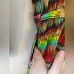 Nordstrom Presley Skye Silk Wrap Dress Women’s XL Belted Vibrant Rainbow Ikat Print Boho Photo 7
