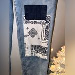 Kensie True Vintage The Slim Patchwork High Rise Jeans Photo 1