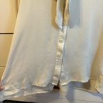 Rebecca Minkoff  100% Silk Tie Front Button Down Blouse Photo 3