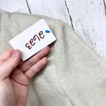 Leslie Fay Vtg  Jacket Women Size 16P Cream Collared Short Sleeve Button Blouse Photo 3