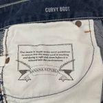 Banana Republic Curvy Boot Jeans Women's Dark Wash Denim Raw Hem Size 27 EUC Photo 10