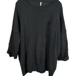 Wishlist  Dark Gray Lightweight Slouchy Oversized Pocket Half Sleeve Sweater M/L Photo 0