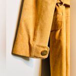 Marciano Guess Women’s Tan Brown Suede Fur Collar Trench Coat Jacket Photo 6