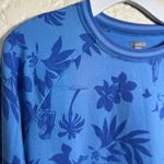 Aerie  women’s hawaiian print‎  blue sweatshirt size small Photo 6