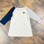 Nike Dallas Cowboys NFL Team Apparel  Baseball 3/4 Sleeve Top XL Photo 2