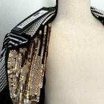 NWT SETA Women M Black Fully Beaded Sequin Moto Jacket Biker Glam Party Coat Size M Photo 13