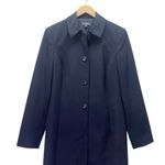 Classiques Entier 100% Wool Navy Dress Coat Size 10 Lined Button Front Jacket Photo 4