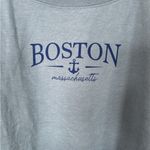 Blue Boston Massachusetts Crewneck Sweatshirt Size L Photo 1