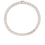 BaubleBar  Olivia Necklace in Gold New Womens Crystal Collar Photo 3