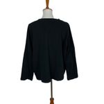 ZARA Trafaluc Black Knit Sweater Top Long Sleeve Minimalist M Autumn Winter Photo 2