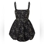 Love Shack Fancy NEW NWT  Brookhaven Bow Embellished Mini Dress In Black Photo 2