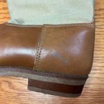 L.L.Bean Vintage Tan Canvas Leather Riding Equestrian boots size 8.5 Photo 3