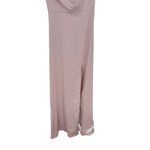 After Six  Bow One-Shoulder Fluid Satin Maxi Dress With Full Skirt Size XS Photo 6