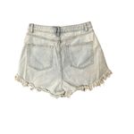 Wild Fable High Rise Denim Short Distressed Womens 8 Freyed Bottom Light Washed Photo 4