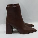 Steven By Steve Madden  Tomas Ankle Boots Womens 6.5 Brown Vegan Leather Shoe Photo 0