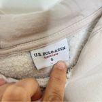U.S. Polo Assn. Women’s Cream Sequined Logo Hoodie Size Small Photo 1