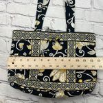 Vera Bradley  Quilted Tote Bag Black and Yellow Photo 7