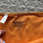Athleta  Womens Small S Bikini Bottom Cheeky Neon Orange Mid Rise Summer Beach Photo 2