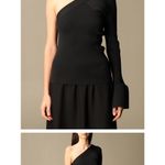 Theory asymmetrical ribbed sweater, M, Black Photo 3