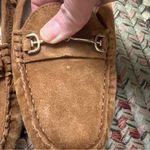Sam Edelman Falto Tan Suede driving loafers with gold tone horsebit size 8.5 Photo 3