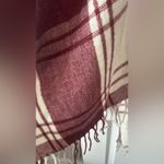 Banana Republic  Red and White Plaid Poncho Photo 4