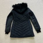 Michael Kors NWOT  Quilted Women Long Puffer Coat w/ Fur Hoodie Black Size XS Photo 9