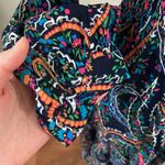 Maeve Anthropologie  maplewood oriental paisley print ruffled midi dress size XS Photo 12