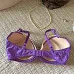 Betsey Johnson Betsy Johnson, purple cream, lace, trim, bow, cute bra, coquette Y2K 32D Photo 7