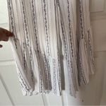 Sugar & cream Jumpsuit L white Blue flowy Ruffle Sleeveless Wide Leg Size L Photo 3